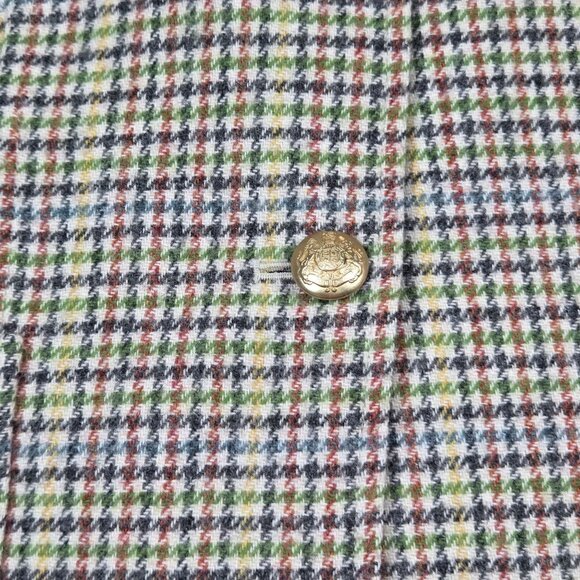 Talbots Blazer 12 Classic Shetland Plaid Wool Blend Preppy Academia Office - Picture 4 of 13